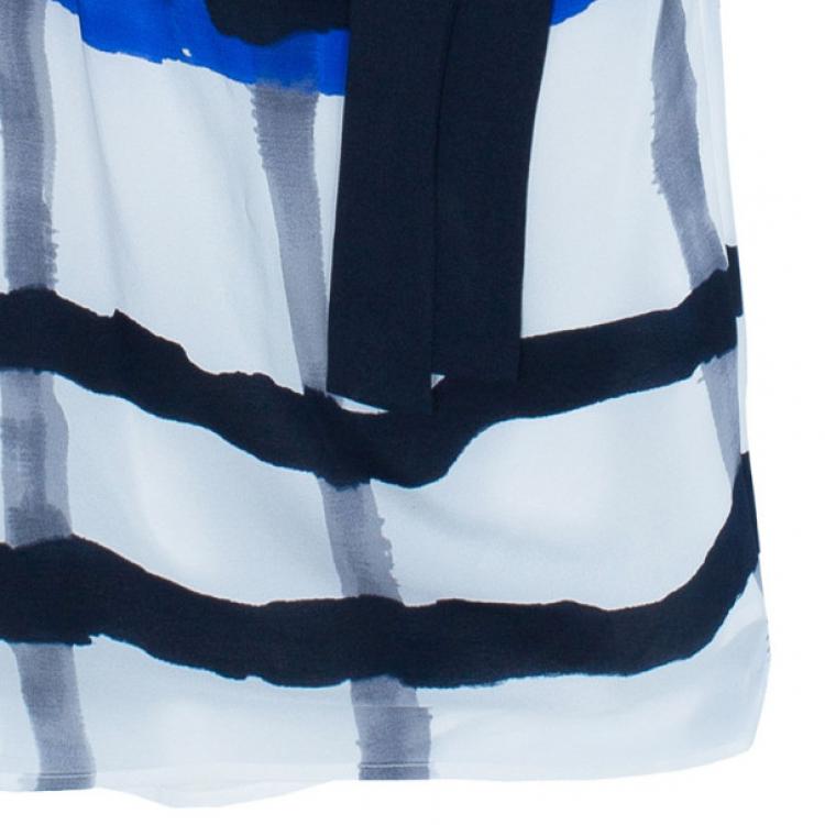 Pre Owned Escada Doutzen Silk Printed Dress XS