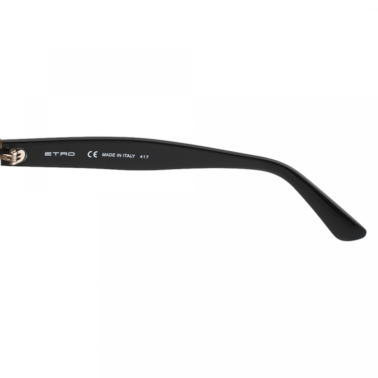 Pre Owned Etro Black/Havana ET652S Cat Eye Sunglasses