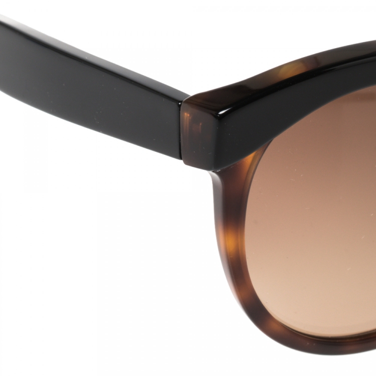 Pre Owned Etro Black/Havana ET652S Cat Eye Sunglasses