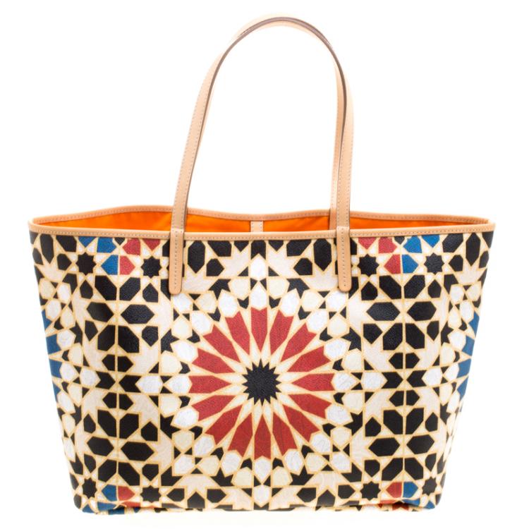 Pre Owned Etro Multicolor Printed Coated Canvas Ramadan Edition Shopping Tote