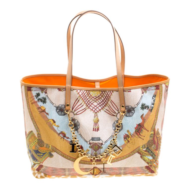 Pre Owned Etro Multicolor Printed Coated Canvas Ramadan Edition Shopping Tote