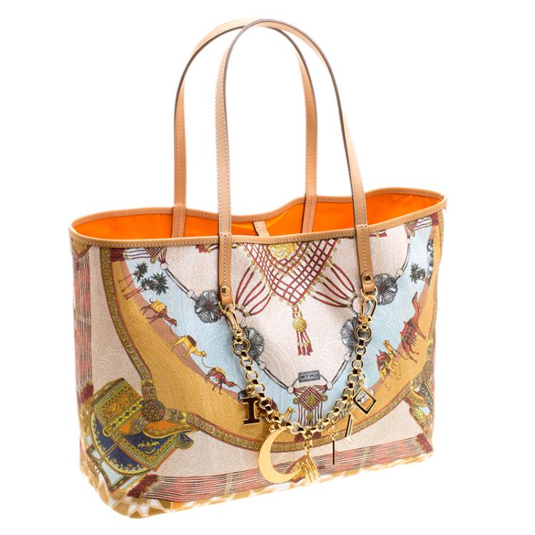 Pre Owned Etro Multicolor Printed Coated Canvas Ramadan Edition Shopping Tote