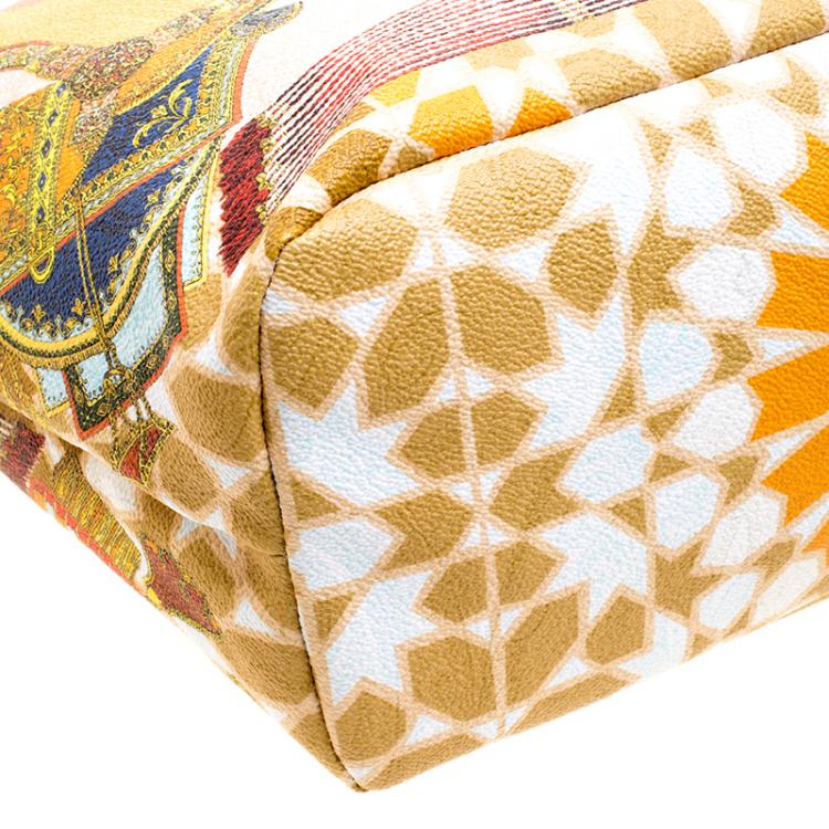 Pre Owned Etro Multicolor Printed Coated Canvas Ramadan Edition Shopping Tote
