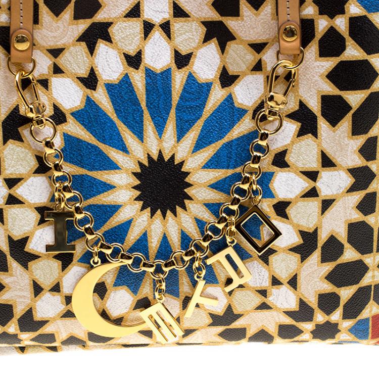 Pre Owned Etro Multicolor Printed Coated Canvas Ramadan Edition Shopping Tote