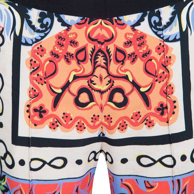 Pre Owned Etro Multicolor Printed Pants S
