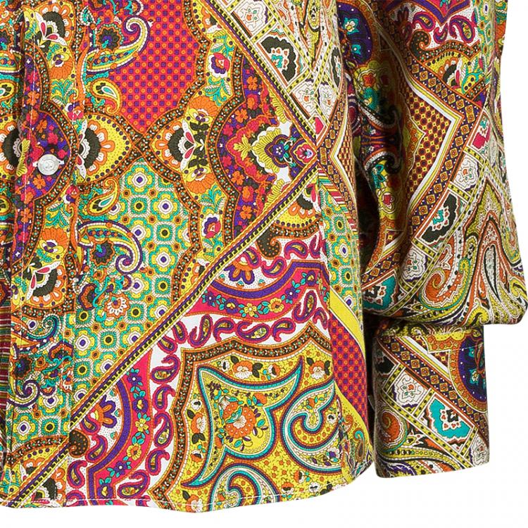 Pre Owned Etro Multicolor Paisley Print Shirt M