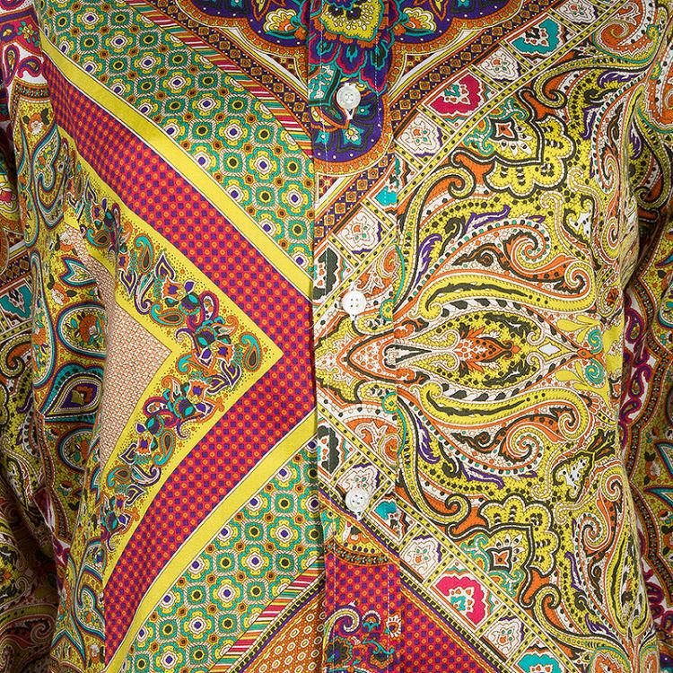 Pre Owned Etro Multicolor Paisley Print Shirt M