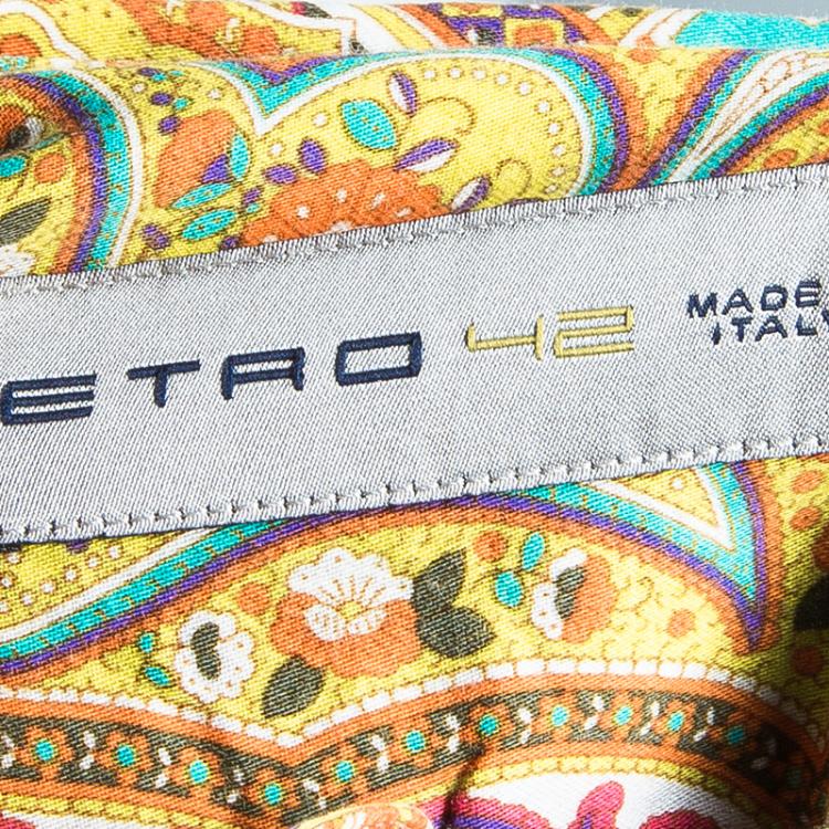 Pre Owned Etro Multicolor Paisley Print Shirt M