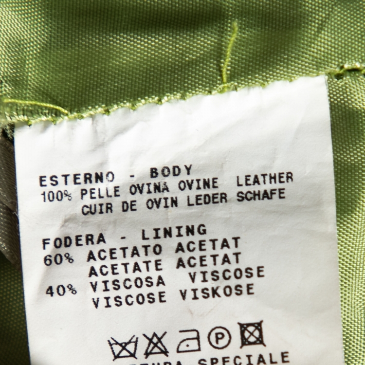 Pre Owned Etro Green Suede Flared Trousers M