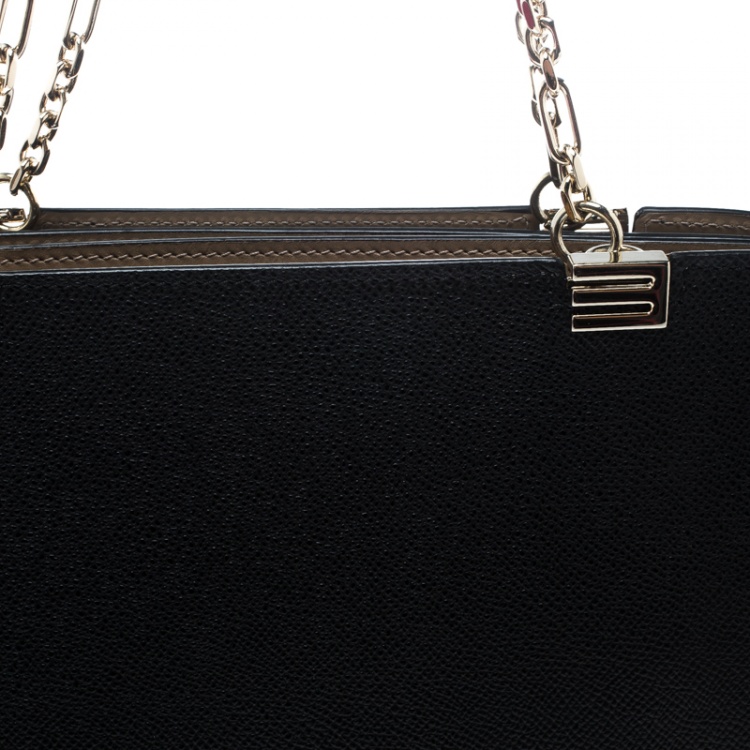 Pre Owned Etro Black/Brown Leather Shoulder Bag