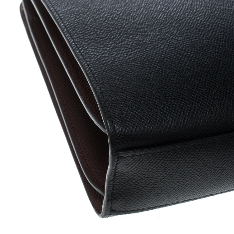 Pre Owned Etro Black/Brown Leather Shoulder Bag