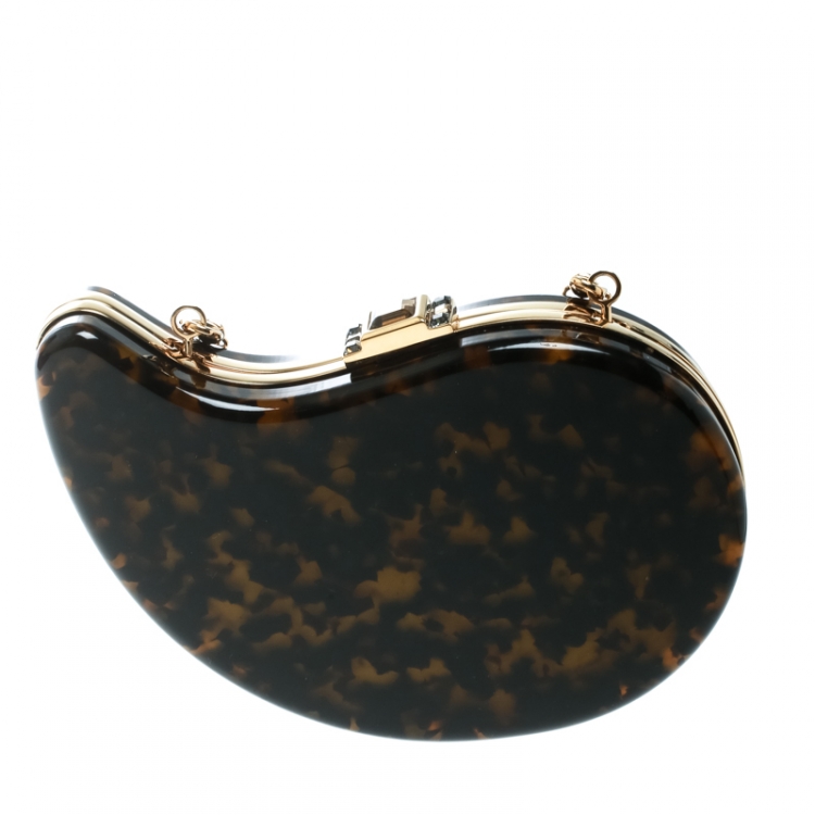 Pre Owned Etro Brown Perspex Shoulder Bag