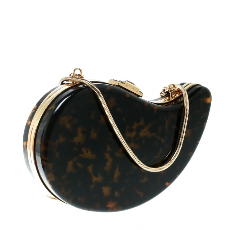 Pre Owned Etro Brown Perspex Shoulder Bag