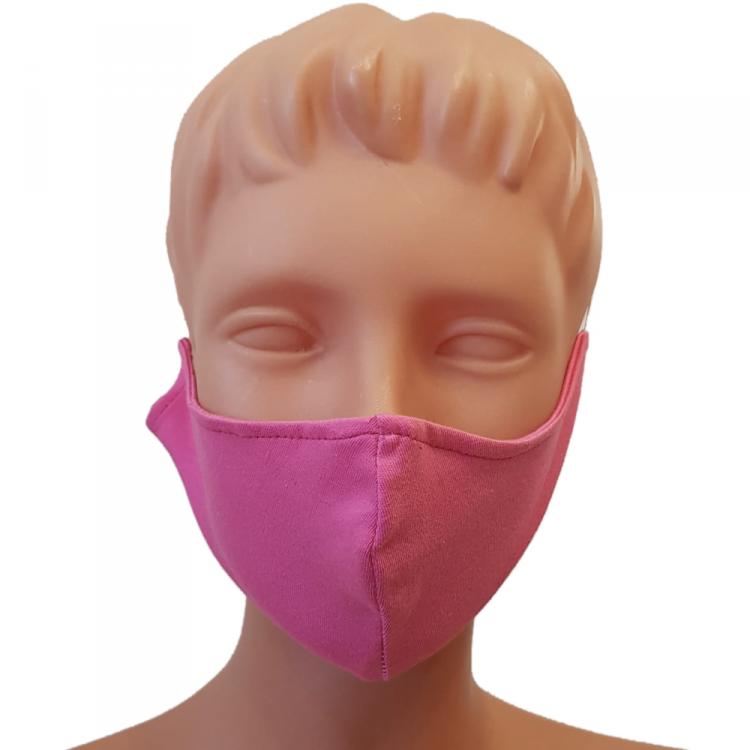 Pre Owned Non-Medical Handmade Pink Cotton Face Mask - Pack of 5