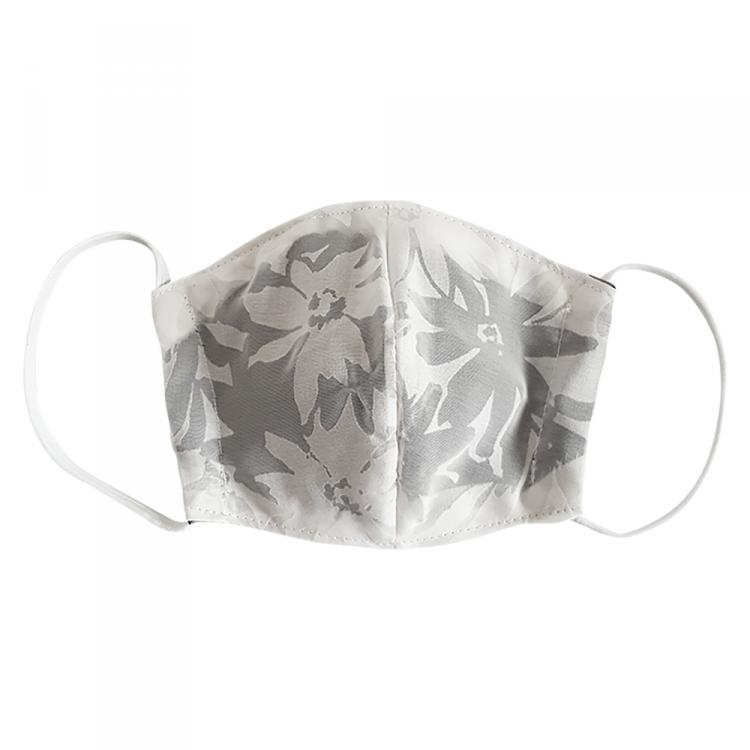 Pre Owned Non-Medical Handmade White Floral Printed Cotton Face Mask - Pack Of 2 (Available for UAE Customers Only)