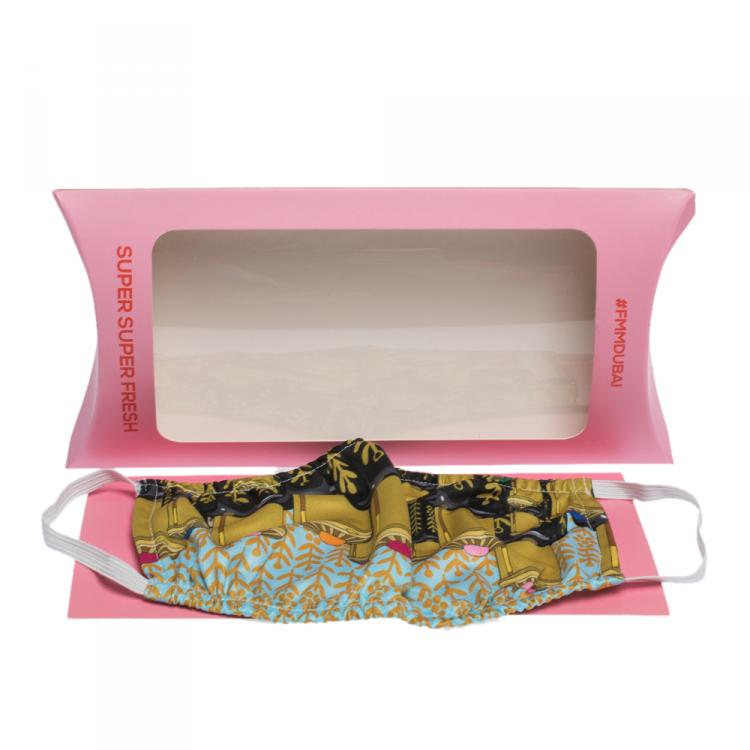 Pre Owned Non-Medical Reusable Dihn Oud Printed Cotton Face Mask (Available for UAE Customers Only)