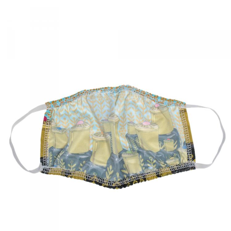 Pre Owned Non-Medical Reusable Dihn Oud Printed Cotton Face Mask (Available for UAE Customers Only)