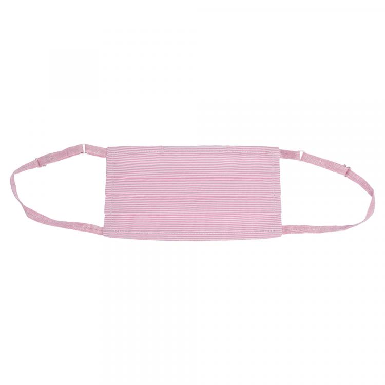 Pre Owned Collars & Cuffs Non-Medical Handmade Blush Pink Linen Face Mask (Available for UAE Customers Only)