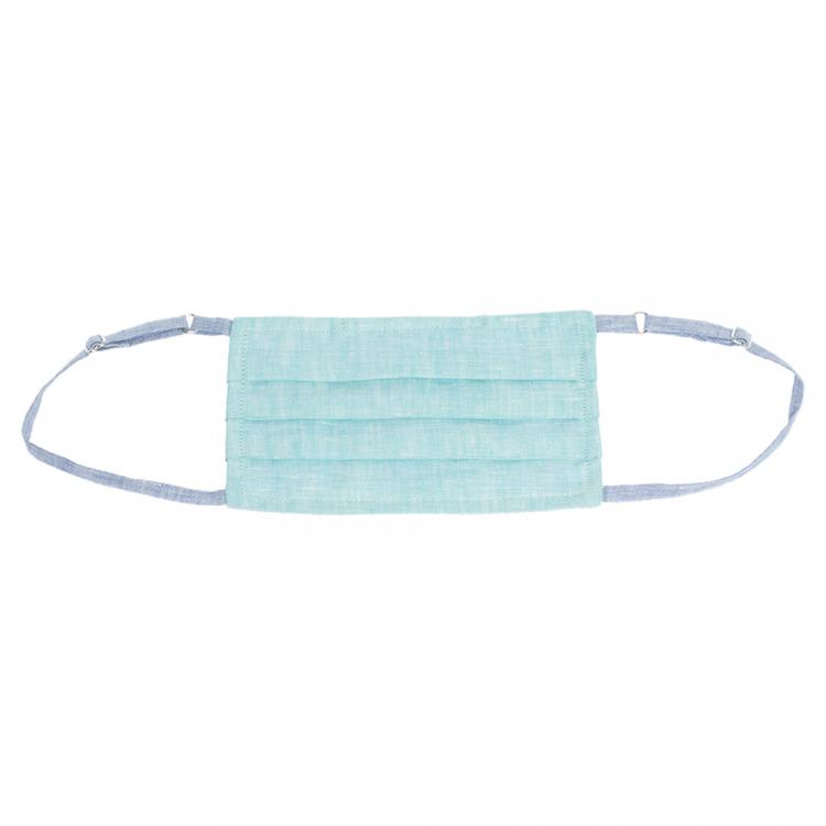 Pre Owned Collars & Cuffs Non-Medical Handmade Cyan Face Mask (Available for UAE Customers Only)