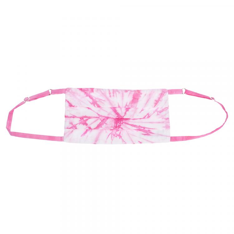 Pre Owned Non-Medical Handmade Pink TieDye Face Mask By Mr. Moudz Collection (Available for UAE Customers Only)