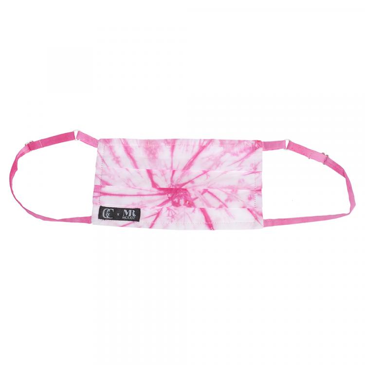 Pre Owned Non-Medical Handmade Pink TieDye Face Mask By Mr. Moudz Collection (Available for UAE Customers Only)