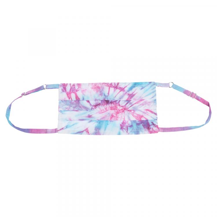 Pre Owned Non-Medical Handmade Pink/Blue Tie Dye Face Mask By Mr. Moudz Collection (Available for UAE Customers Only)