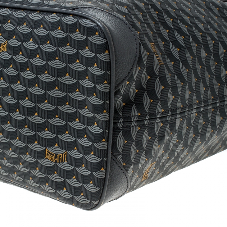 Pre Owned Fauré Le Page Grey Monogram Coated Canvas Daily Battle Tote