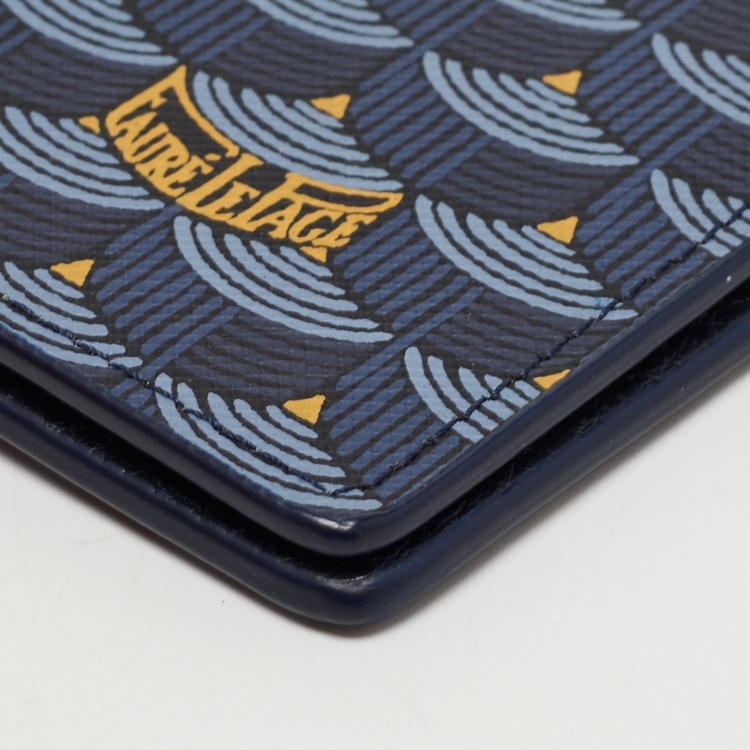Pre Owned Faure Le Page Multicolor Coated Canvas and Leather Card Case