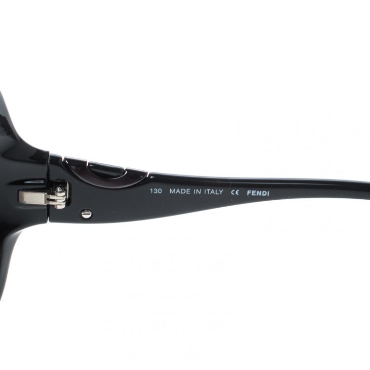 Pre Owned Fendi Black Gradient FS5143 Oversized Sunglasses