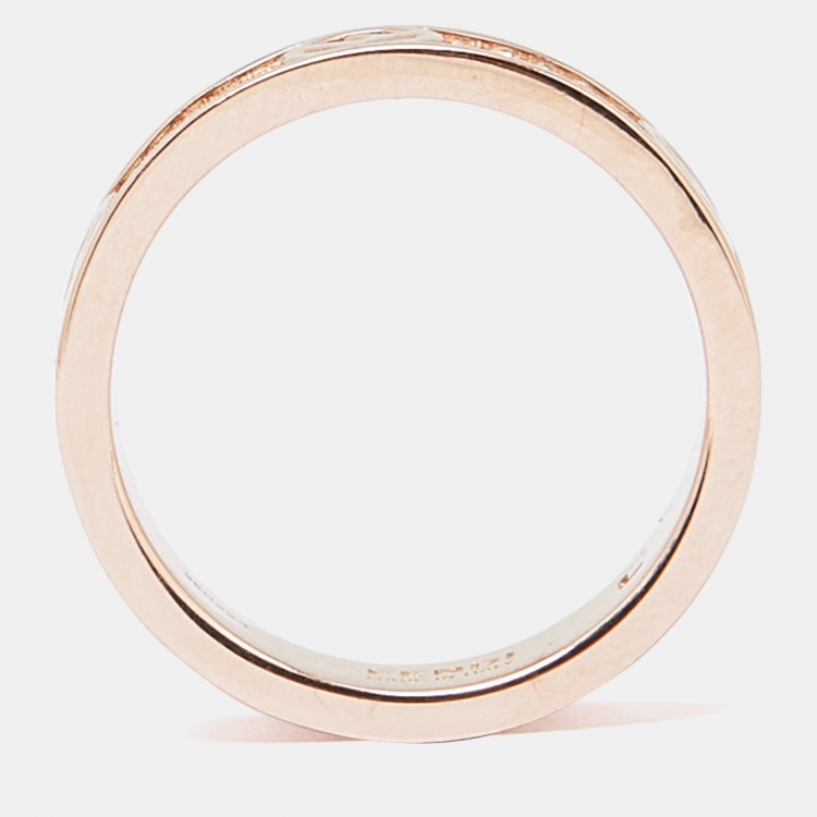 Pre Owned Fendi F is Fendi Crystal Gold Tone Ring Size 58