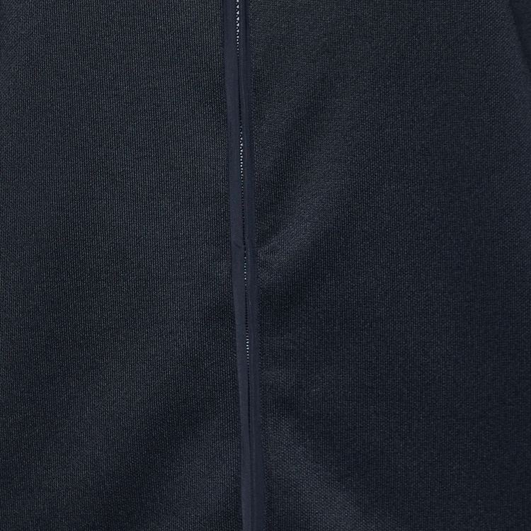 Pre Owned Fendi Black Jersey FF Trim Fendirama Zip Up Jacket M