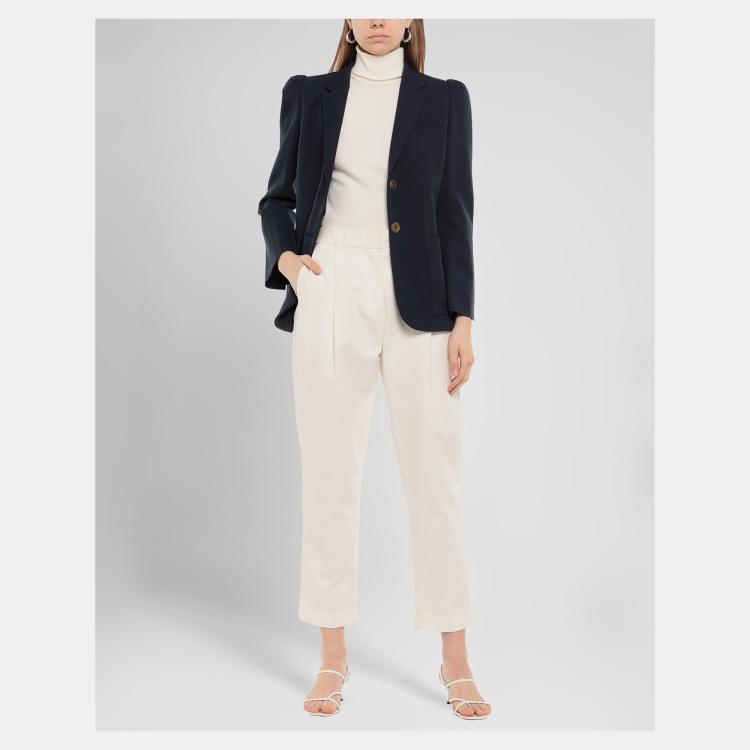 Pre Owned Fendi Navy Blue Virgin Wool Blazer M (IT 42)