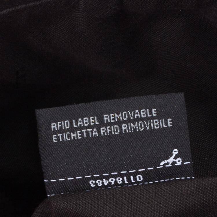 Pre Owned Fendi Leather Pequin Trapeze Bag