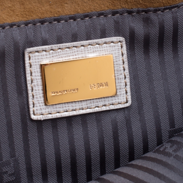 Pre Owned Fendi Multicolor Leather Rush Wrislet Clutch