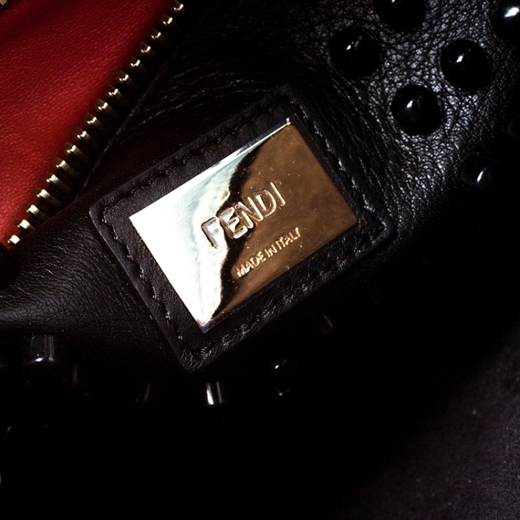 مملوكة مسبقًا Fendi Blue Leather Large Peekaboo Top Handle Bag