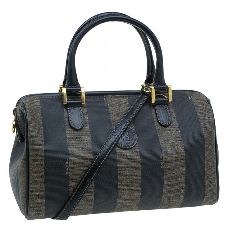 مملوكة مسبقًا Fendi Black Pequin Tote boston Bag