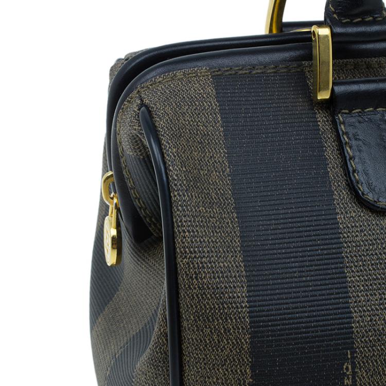 مملوكة مسبقًا Fendi Black Pequin Tote boston Bag