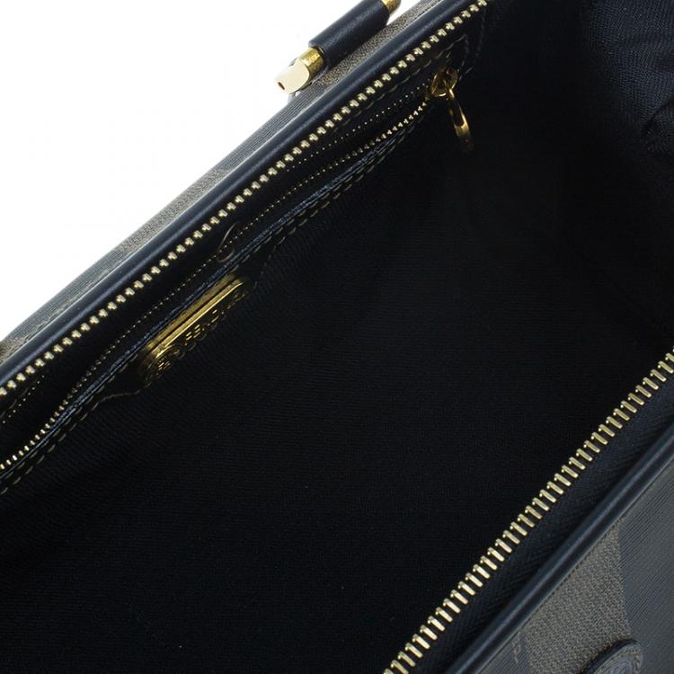 مملوكة مسبقًا Fendi Black Pequin Tote boston Bag