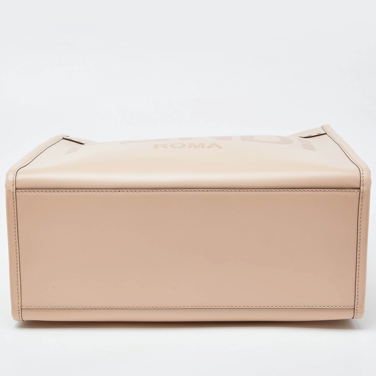 مملوكة مسبقًا Fendi Pink Leather Medium Sunshine Shopper Tote