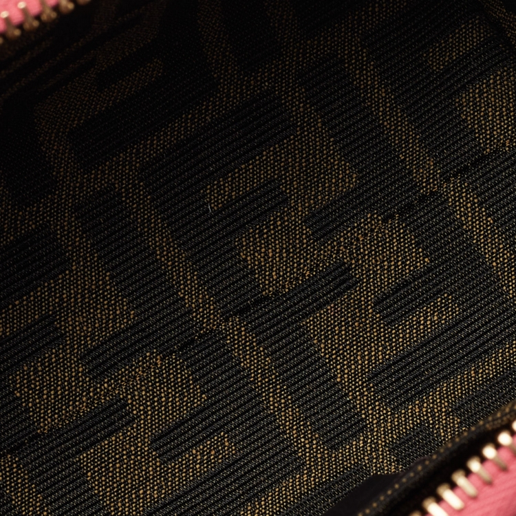 Pre Owned Fendi Pink Leather Mini By The Way Bag