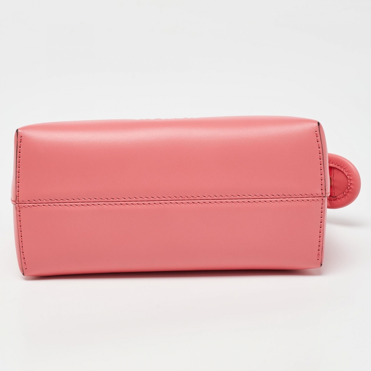 Pre Owned Fendi Pink Leather Mini By The Way Bag
