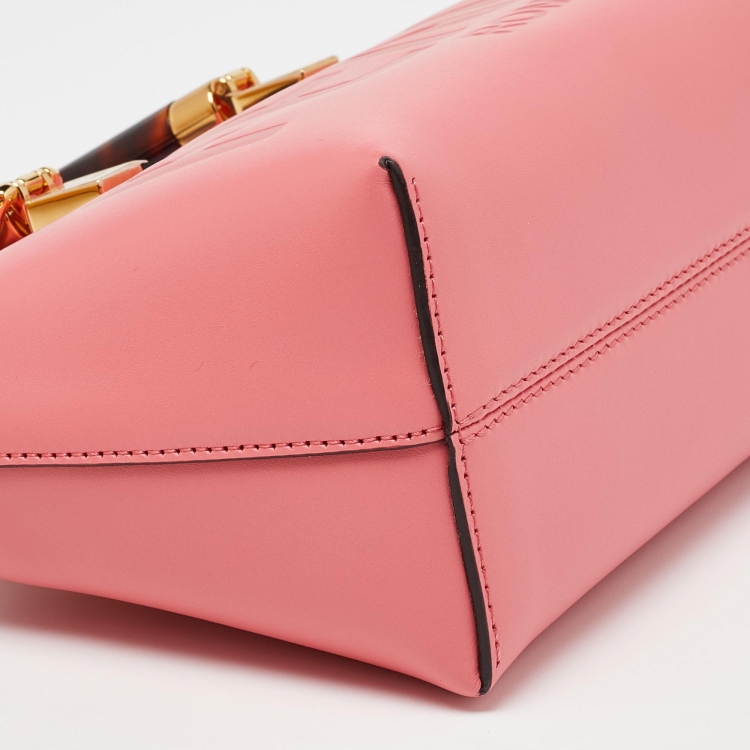 Pre Owned Fendi Pink Leather Mini By The Way Bag