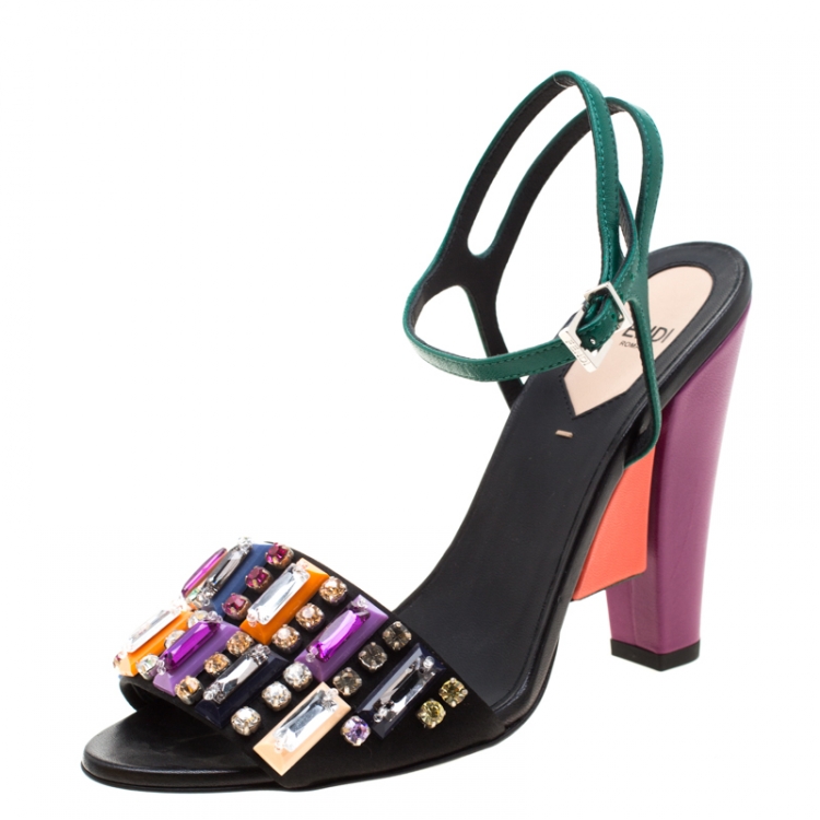 fendi colorful sandals