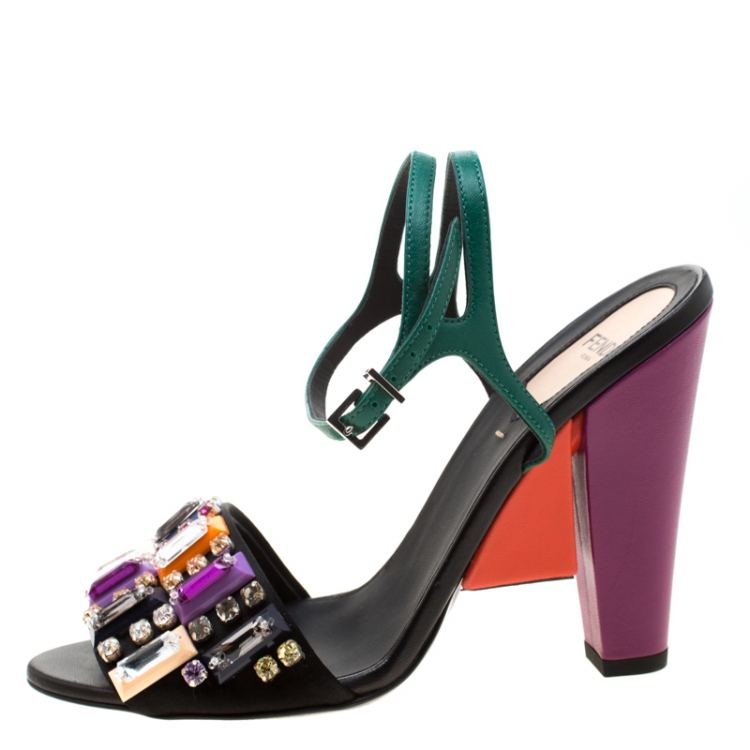 fendi jeweled sandals