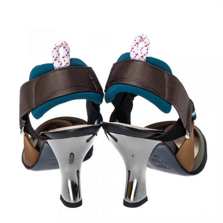 fendi technical mesh sandals