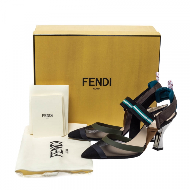 fendi technical mesh sandals