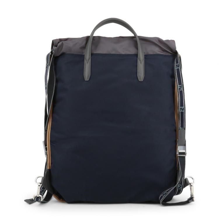 navy blue leather backpack womens
