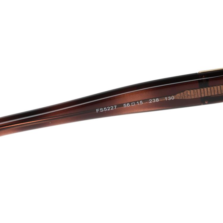 Pre Owned Fendi Brown Tortoise FS5227 Square Sunglasses