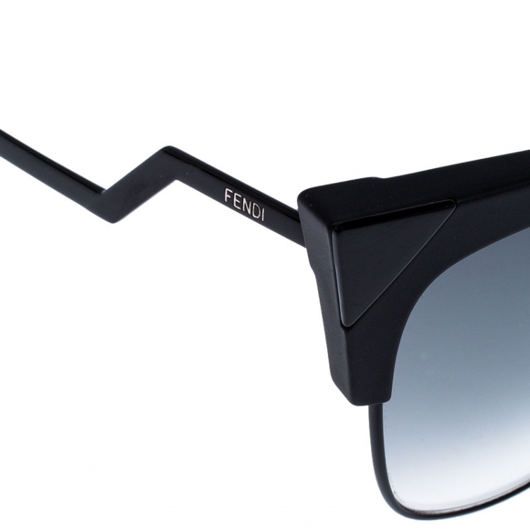 Pre Owned Fendi Black/Grey Gradient FF0149/S Cat Eye Sunglasses