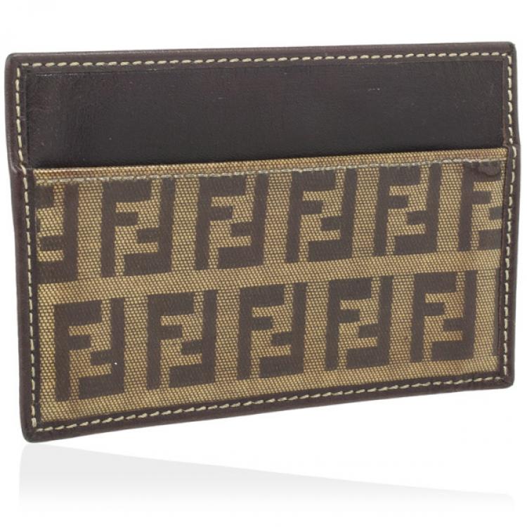 Fendi Leather card holder, Women's Accessories